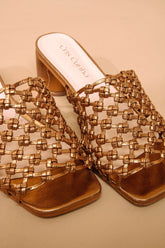 Sandália Couro Tressê