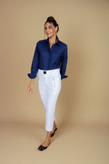 CALÇA EM ALFAIATARIA FIVELA