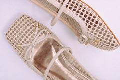 Sapatilha de Couro Tressê Laço