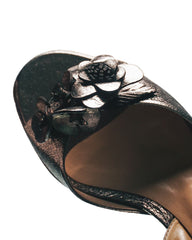 SANDÁLIA FLOR EM COURO