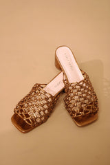 Sandália Couro Tressê